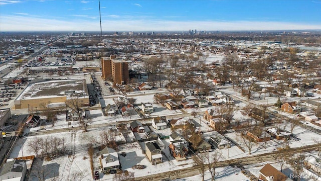 20817 Parkside Blvd, Ferndale, MI 48220 - aerial view of property's location with nearby suburban area