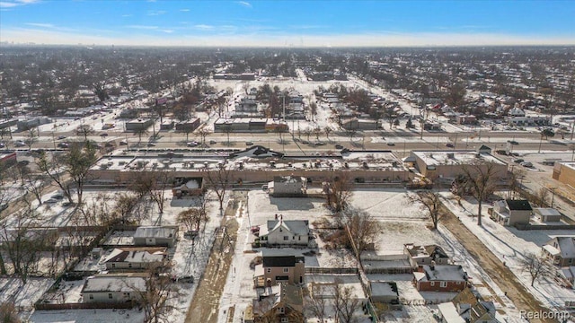 20817 Parkside Blvd, Ferndale, MI 48220 - aerial view of property's location with nearby suburban area