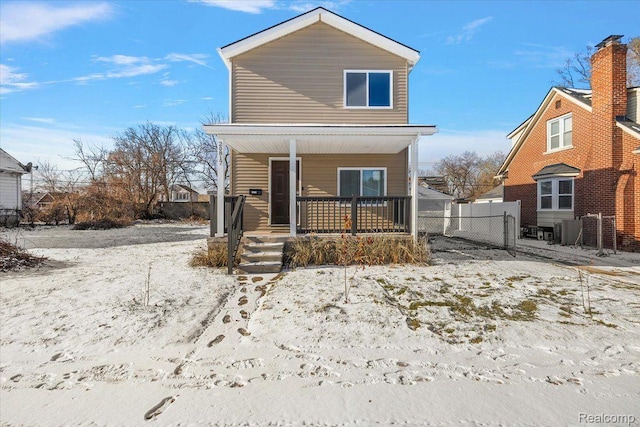 20817 Parkside Blvd, Ferndale, MI 48220 - view of front of home featuring covered porch