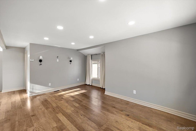 20817 Parkside Blvd, Ferndale, MI 48220 - empty room with recessed lighting and wood finished floors