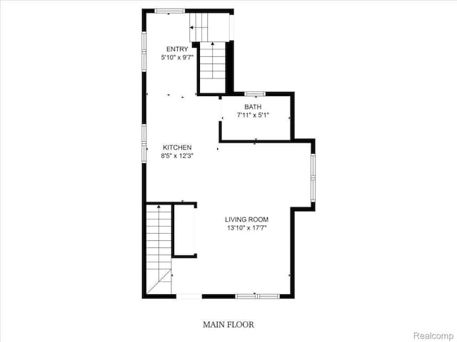 20817 Parkside Blvd, Ferndale, MI 48220 - view of room layout