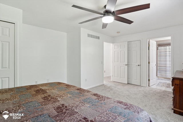 416 State Park Rd, Ortonville, MI 48462 - unfurnished bedroom with carpet floors, ensuite bathroom, and ceiling fan