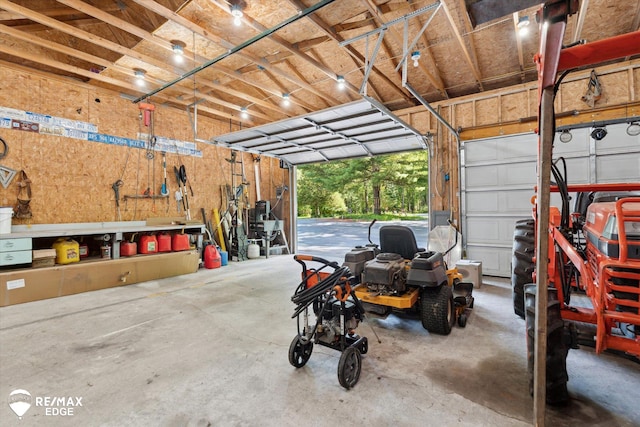 416 State Park Rd, Ortonville, MI 48462 - garage featuring a workshop area