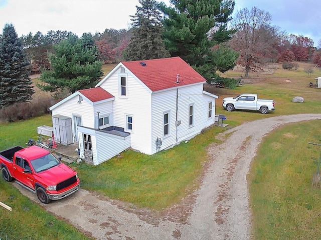 524 S Cherry St, Evart, MI 49631 - view from above of property