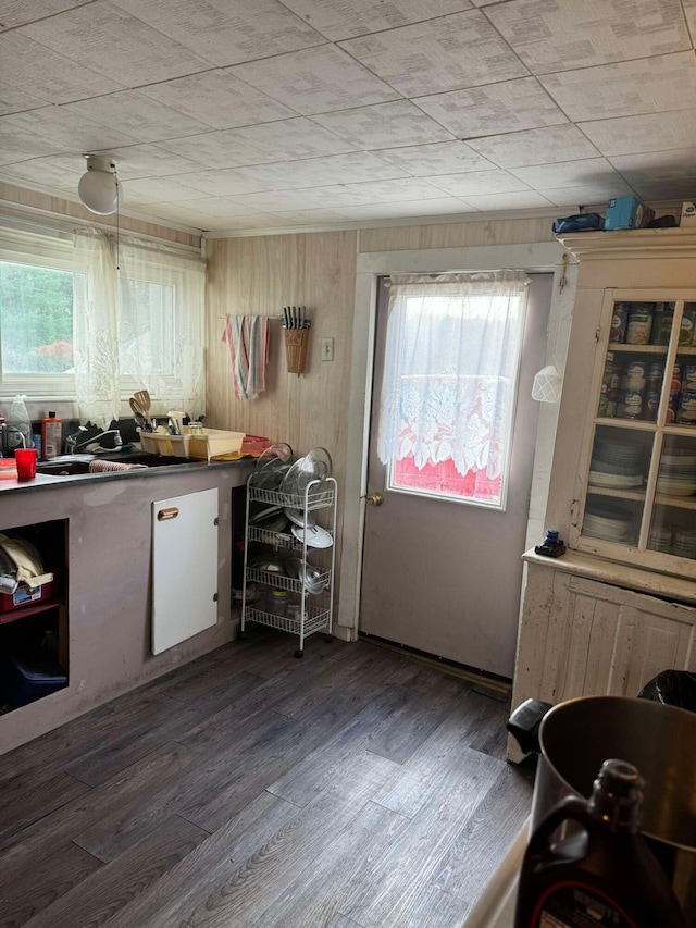 524 S Cherry St, Evart, MI 49631 - kitchen with wood finished floors