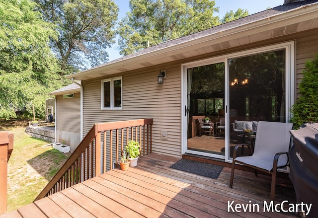 530 Pine Haven Dr, Comstock Park, MI 49321 - view of wooden terrace
