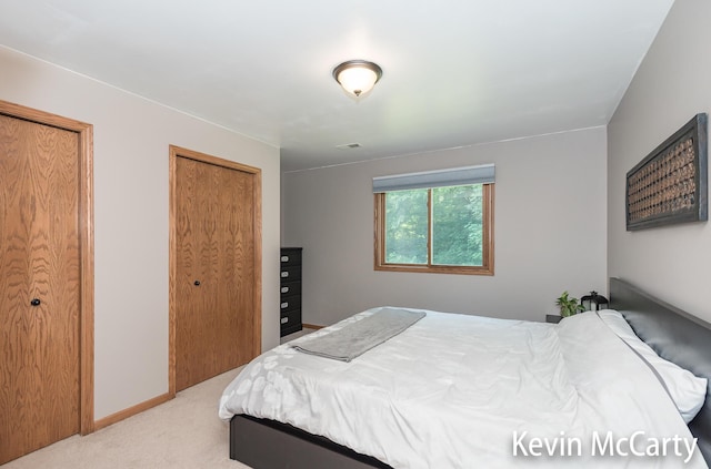 530 Pine Haven Dr, Comstock Park, MI 49321 - bedroom with light carpet and multiple closets