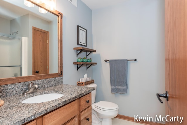 530 Pine Haven Dr, Comstock Park, MI 49321 - full bathroom with vanity and a shower with door