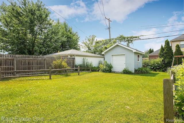 14711 Borgman St, Oak Park, MI 48237 - view of yard with an outdoor structure