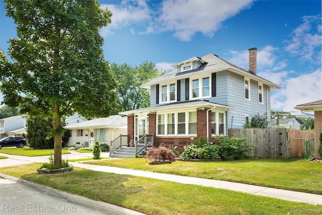 14711 Borgman St, Oak Park, MI 48237 - traditional style home featuring a chimney and brick siding