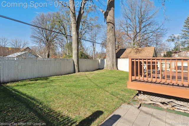 21203 Collingham Ave, Farmington Hills, MI 48336 - fenced backyard featuring a deck