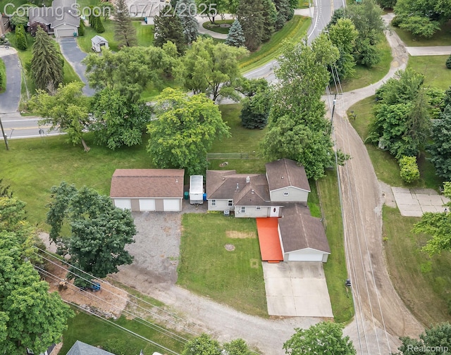 3811 Benstein Rd, Commerce Twp, MI 48382 - aerial view of property's location featuring nearby suburban area