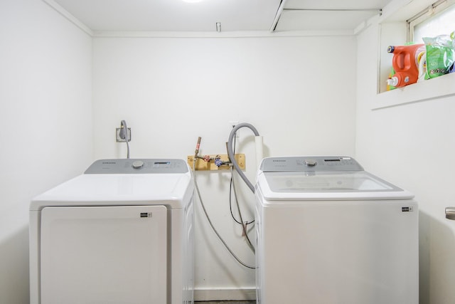 728 Fifth St, Jackson, MI 49203 - washroom featuring washing machine and dryer