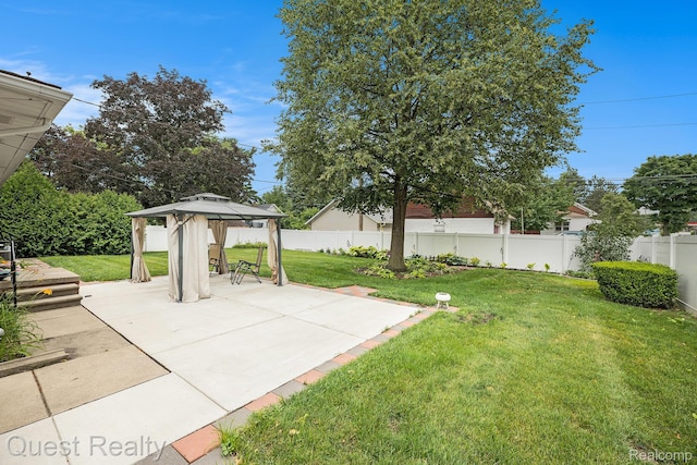 31618 Winchester Ave, Warren, MI 48092 - view of yard with a gazebo and a patio area