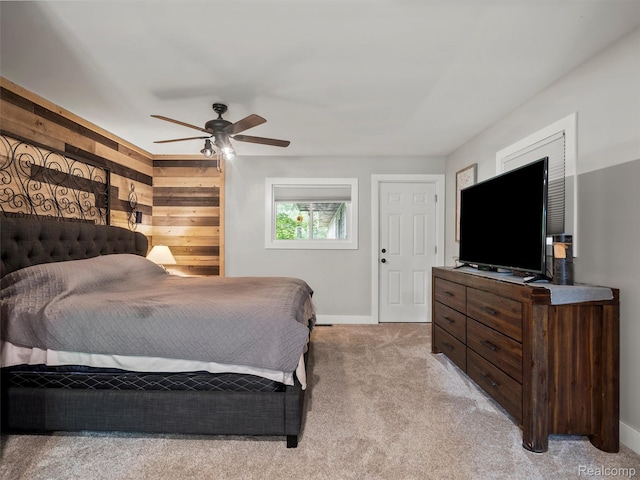 3365 Howland Rd, Almont, MI 48003 - bedroom featuring light colored carpet and ceiling fan