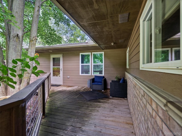 3365 Howland Rd, Almont, MI 48003 - view of wooden terrace