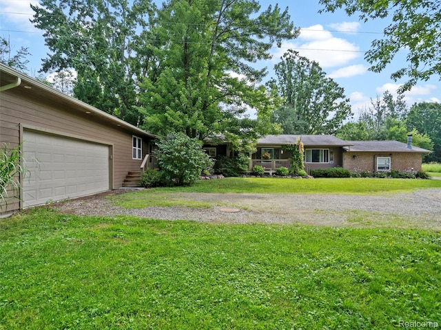 3365 Howland Rd, Almont, MI 48003 - view of grassy yard with driveway