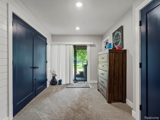 3365 Howland Rd, Almont, MI 48003 - bedroom with carpet, recessed lighting, and access to exterior