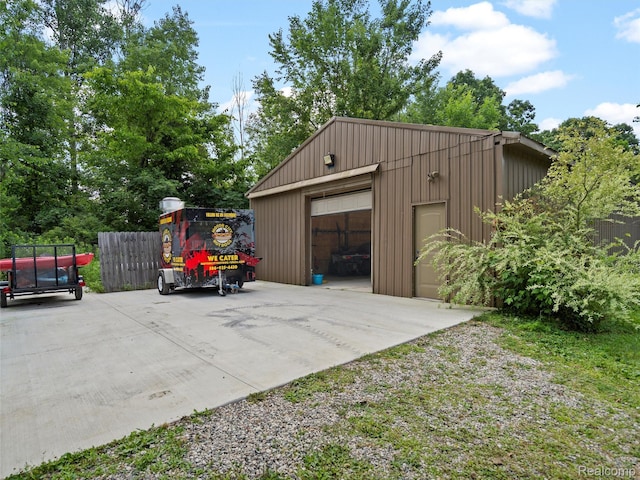 3365 Howland Rd, Almont, MI 48003 - detached garage with driveway