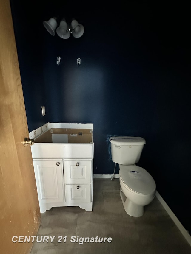 7265 Deweigan Ln, Mount Pleasant, MI 48858 - bathroom featuring vanity and concrete flooring