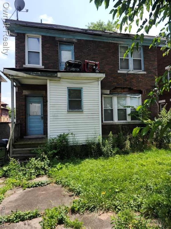 1950 Lawrence St, Detroit, MI 48206 - view of front facade with brick siding