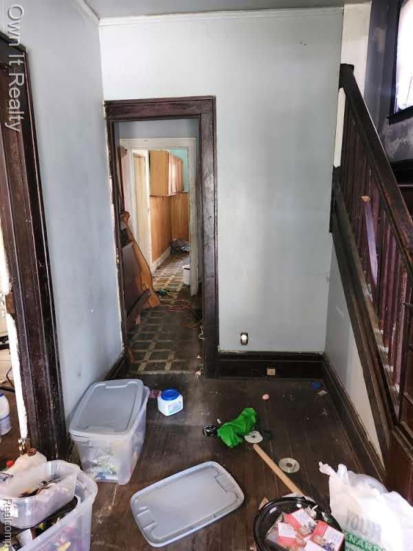 1950 Lawrence St, Detroit, MI 48206 - interior space with stairway and baseboards