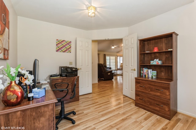 4175 Schmuhl Rd, Coloma, MI 49038 - office with light wood-style floors