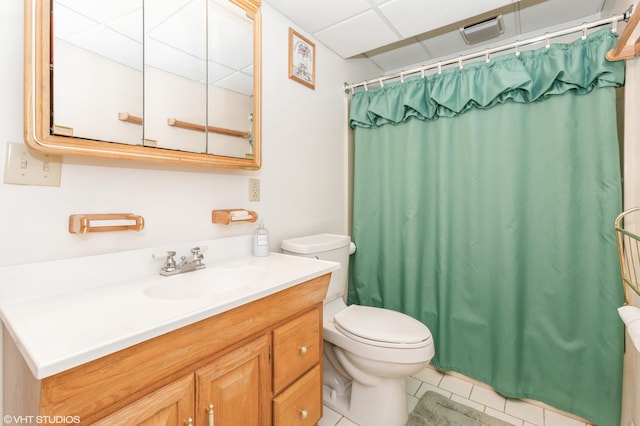 4175 Schmuhl Rd, Coloma, MI 49038 - full bathroom with vanity, tile patterned flooring, and curtained shower