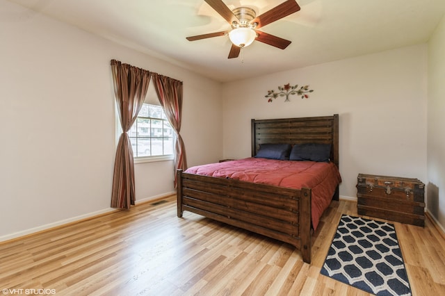 4175 Schmuhl Rd, Coloma, MI 49038 - bedroom featuring light wood-type flooring and ceiling fan