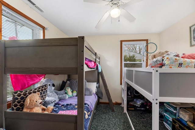 3116 E Apple Ave, Muskegon, MI 49442 - carpeted bedroom with a ceiling fan and baseboards