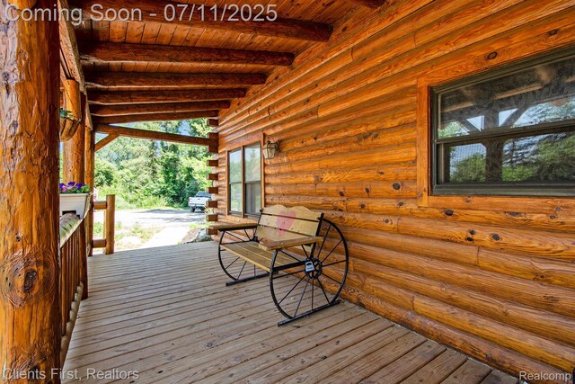 16501 Winters Rd, Grass Lake, MI 49240 - view of wooden terrace