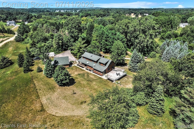 16501 Winters Rd, Grass Lake, MI 49240 - view from above of property with a forest