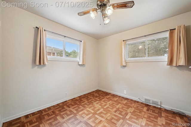 4309 Marr Ave, Warren, MI 48091 - unfurnished room with baseboards and ceiling fan