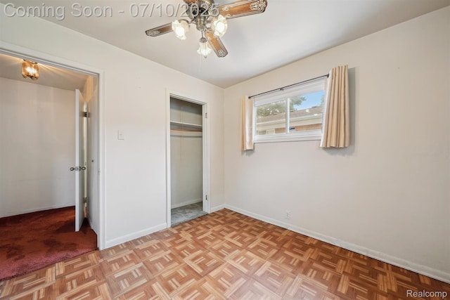 4309 Marr Ave, Warren, MI 48091 - unfurnished bedroom with a closet and a ceiling fan
