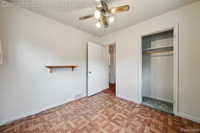 4309 Marr Ave, Warren, MI 48091 - unfurnished bedroom with a closet and ceiling fan