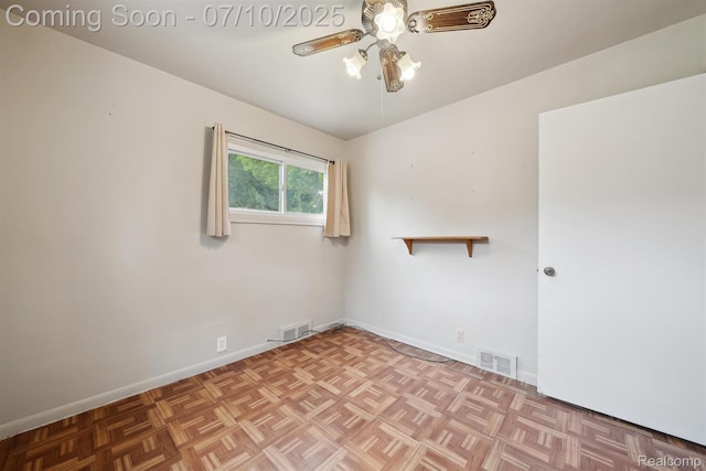 4309 Marr Ave, Warren, MI 48091 - spare room featuring a ceiling fan and baseboards