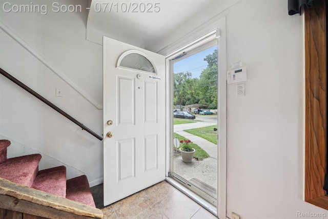 4309 Marr Ave, Warren, MI 48091 - foyer entrance featuring stairway