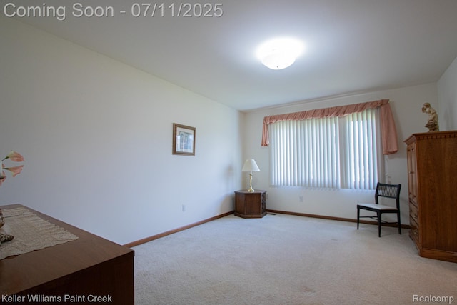 48600 Meadowcrest Dr, Macomb, MI 48044 - sitting room featuring light carpet and baseboards