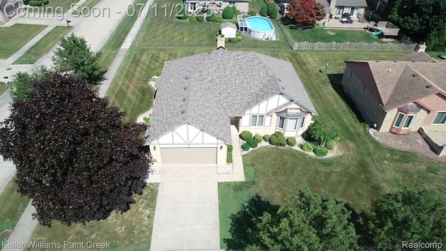 48600 Meadowcrest Dr, Macomb, MI 48044 - aerial view of property and surrounding area