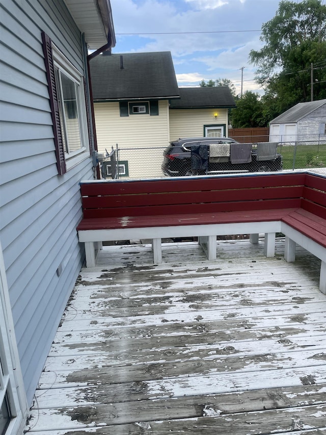 2205 Owen St, Saginaw, MI 48601 - view of wooden deck
