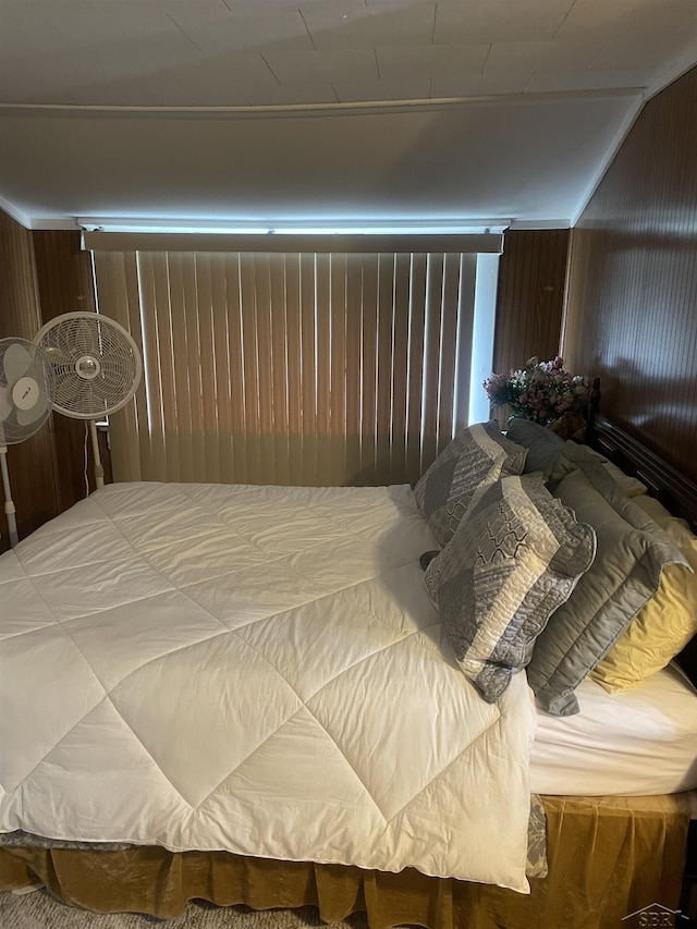 2205 Owen St, Saginaw, MI 48601 - bedroom with wooden walls