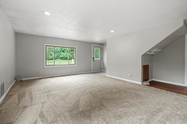 1402 Gracel St, Jackson, MI 49202 - carpeted empty room featuring recessed lighting and baseboards