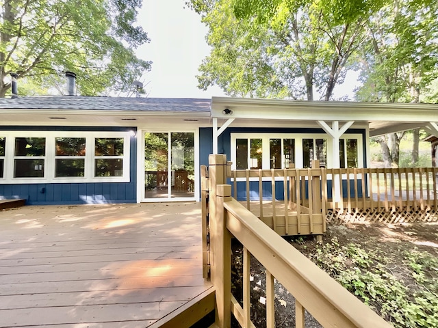 18572 Oxbow Dr, Barryton, MI 49305 - view of wooden deck