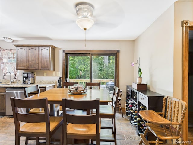 193 Miller Lake Rd, Columbiaville, MI 48421 - dining room featuring ceiling fan