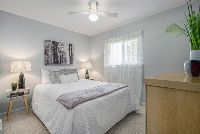 256 Nichols Dr, Saline, MI 48176 - bedroom featuring carpet flooring and a ceiling fan