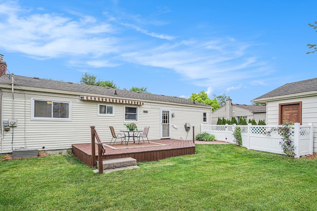 256 Nichols Dr, Saline, MI 48176 - back of house with a deck
