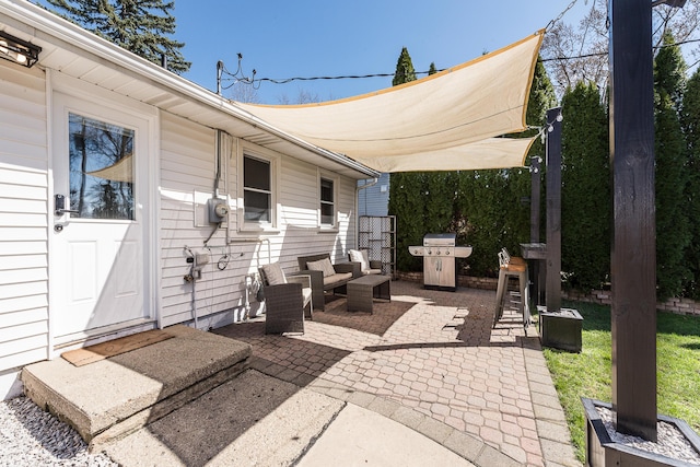 405 Spring St, Saline, MI 48176 - view of patio / terrace featuring area for grilling