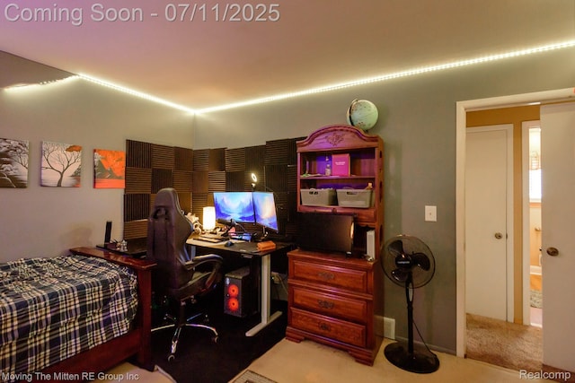 13620 Aston St, Romulus, MI 48174 - carpeted bedroom featuring a desk