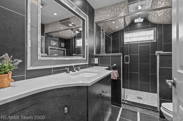 22543 E 11 Mile Rd, Saint Clair Shores, MI 48081 - full bath featuring a shower stall and vanity