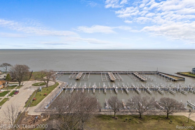 22543 E 11 Mile Rd, Saint Clair Shores, MI 48081 - drone / aerial view of a large body of water